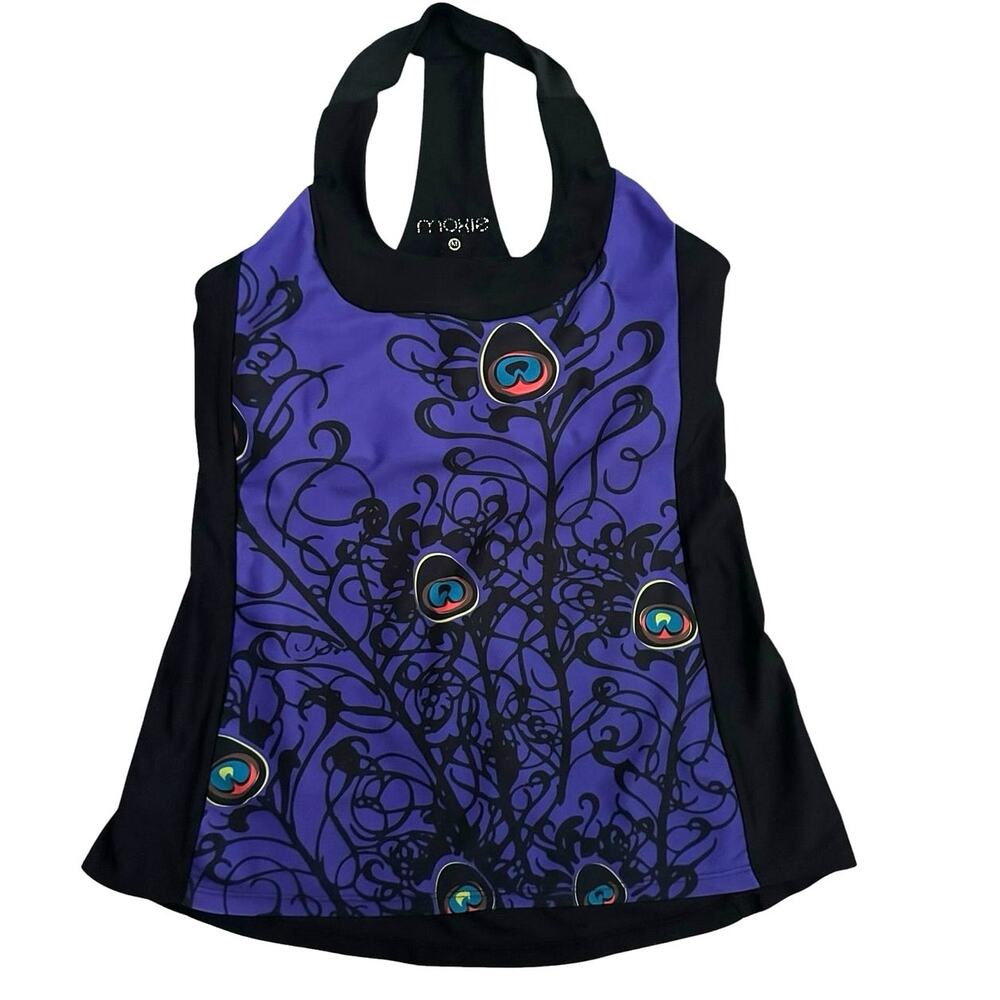 Moxie Cycling Co Women's Size M Racerback Tank Top Built-In Shelf Bra Pockets
